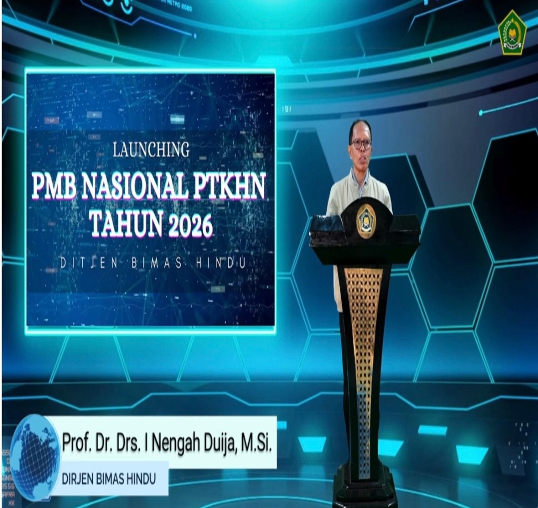 DIRJEN BIMAS HINDU KEMENTERIAN AGAMA RI RESMI LAUNCHING PMB NASIONAL PTKHN 2026